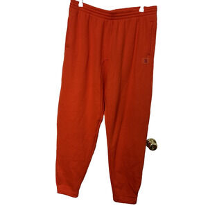 Savage X Fenty Xssential Jogger Men's Lg Fiesta Red Oversized Relaxed Gorpcore